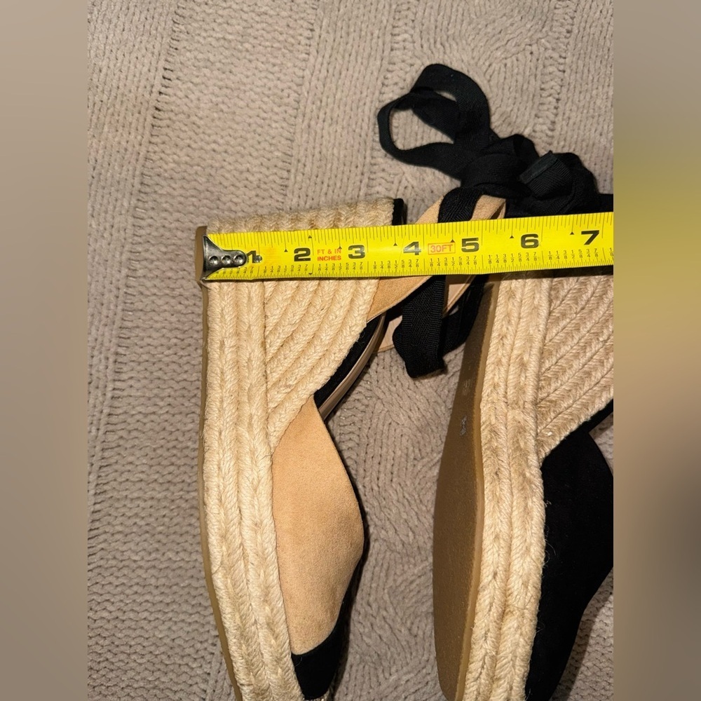 Zara Two-Tone Espadrille Wedges - Picture 4 of 8